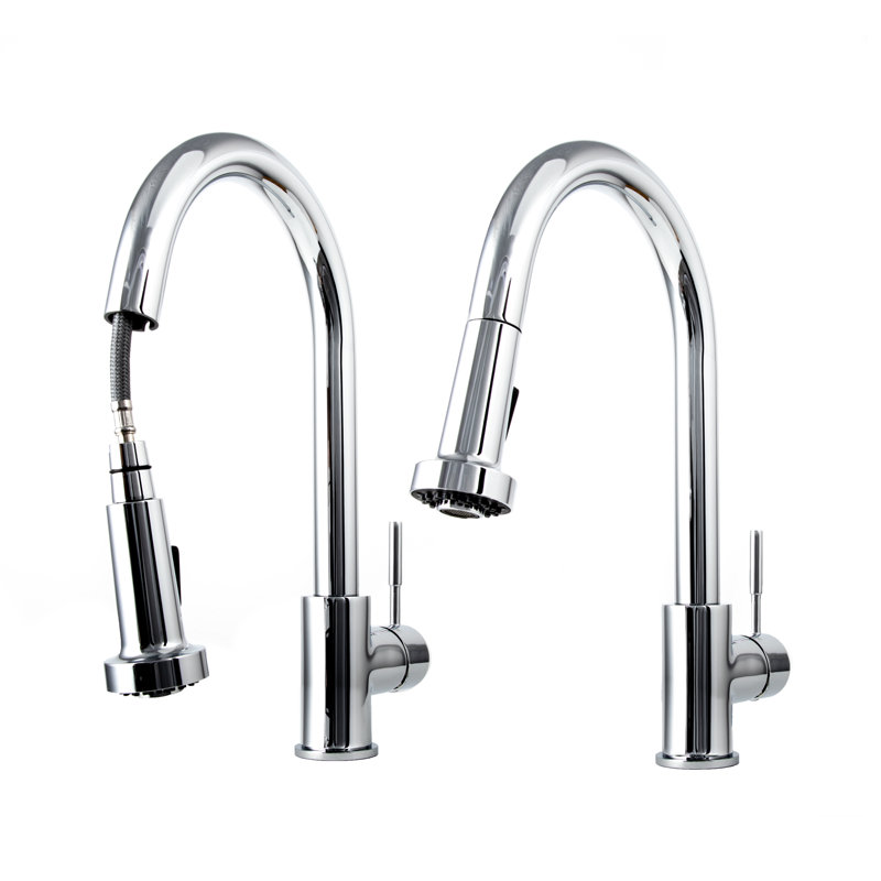 Monet Single Handle Kitchen Faucet with Side Spray and Accessories, Chrome