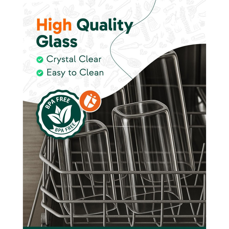 1400ml Glass Food Storage Container