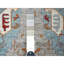 Tapis de couloir oriental style zoroastrien noué à la main 2 pi 5 po x 7 pi 8 po gris Aryana