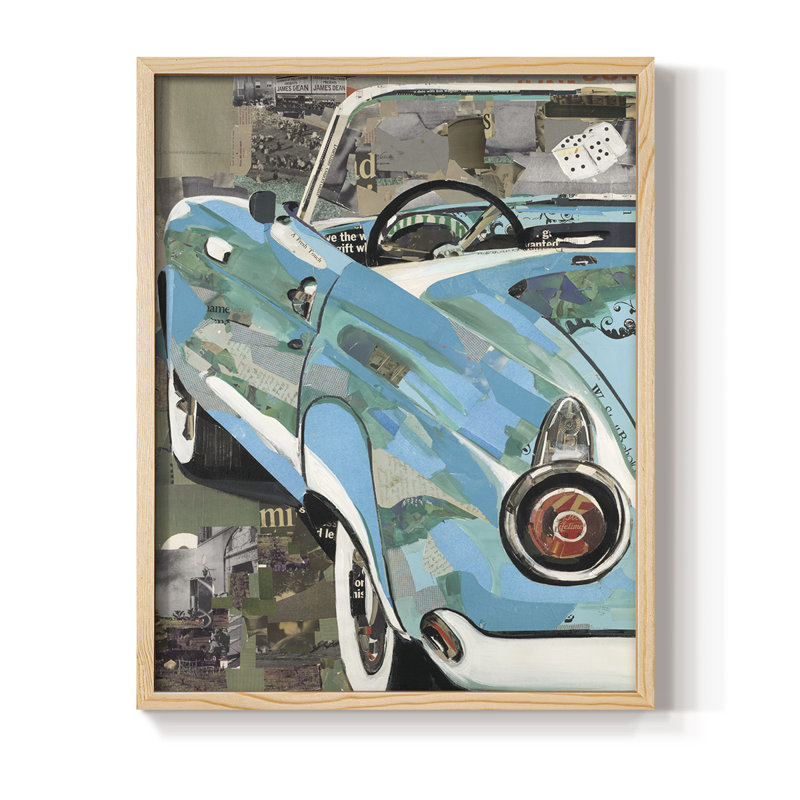Thunderbird Framed Print - Solid Wood, 30" H x 24" W, Natural