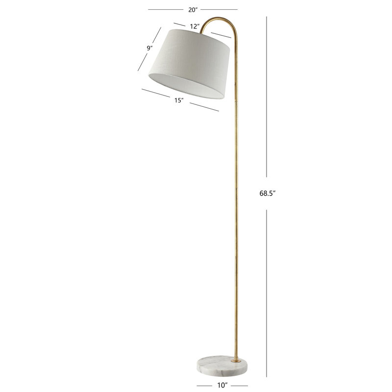 Lampe sur pied arquée 69 po Zofia