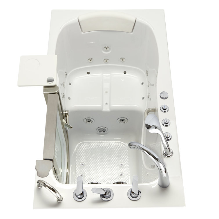 Elite 38'' x 52'' Walk-in Acrylic Bathtub with Faucet
