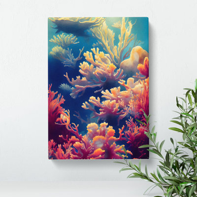 Fabulous Coral Reef - Wrapped Canvas Print