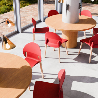 Ensemble de chaises de salle à manger 4 pièces Crimson avec siège en PP de qualité industrielle, joints renforcés,