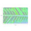 Tropical Leaf Vegan Leather Rectangle Pebble Placemat-1796008008