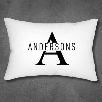 Custom Monogram Decorative Throw Pillow Cover | Personalized  Cushion Cover