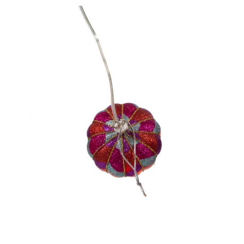 Kurt Adler Hanging Pre-Lit Glass Ornaments, USB Hot Air Balloons, Assorted Colors