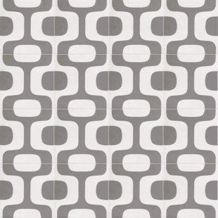 Ipanema 8" x 8" Cement Patterned/Concrete Look Wall & Floor Tile