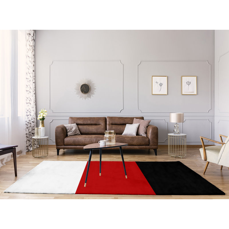 Tapis de zone rouge/noir, Rectangle 9 pi x 12 pi