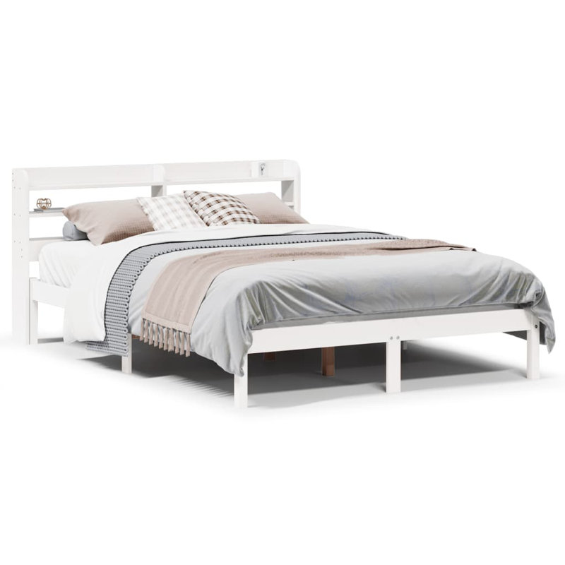 Chaudeville Solid Wood Storage Bed, Double (4'6)