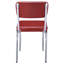 Chaises d'appoint rembourrées rouges et chromées (ensemble de 2)-1121653258