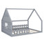 Lit maison avec fenêtre et clôture, DEL-1031163048