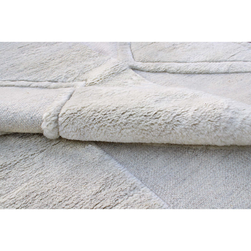 Wool Geometric Area Rug, Rectangle 9' x 12'