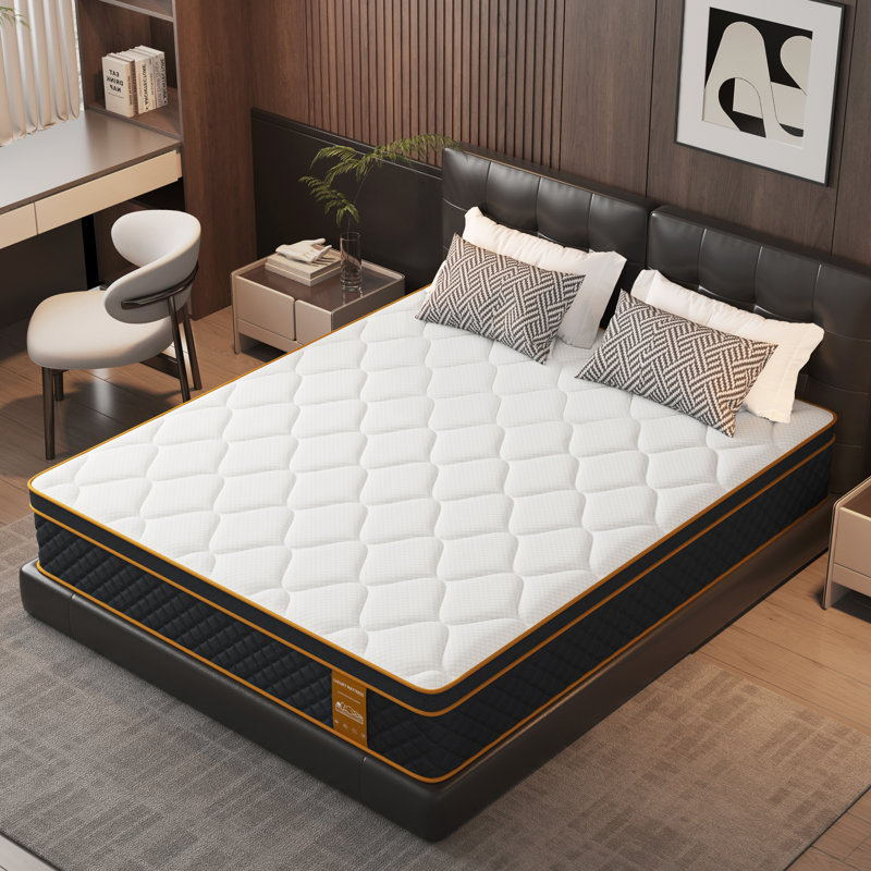 Matelas hybride 12 po Wondnuga, mi-ferme, 12", Très grand 