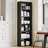6-Tier Tall Wood Bookcase - Adjustable Shelves,Slim Sturdy Design, Easy Assembly - Industrial Rustic Bookshelf for Home Office, Living Room, Bedroom, Library-135523151