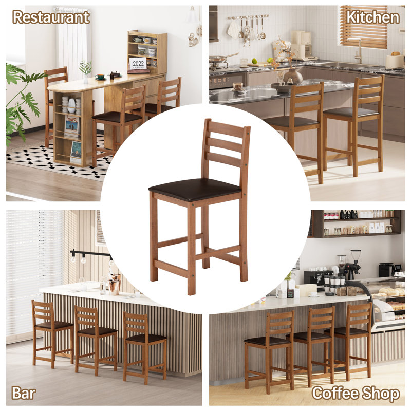 Hauteur de 4 tabourets de bar