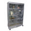 Étagère de rangement en grillage avec panneau transparent, H 72 po x l 48 po x P 18 po-1916518969