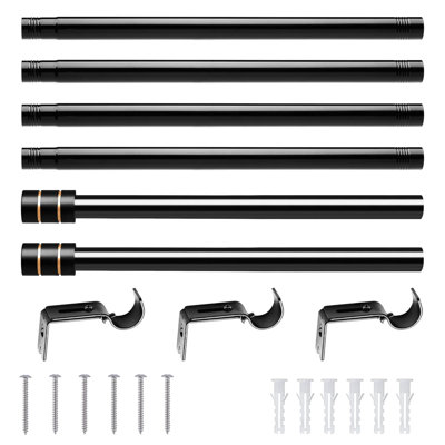 Matte Black Curtain Track/Rail