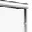 60" W x 72" H Chrome Aluminum Frame Double Sliding Shower Door