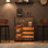 Bar à vin à 3 niveaux avec lumières DEL, tablettes réglables, support amovible, support en verre