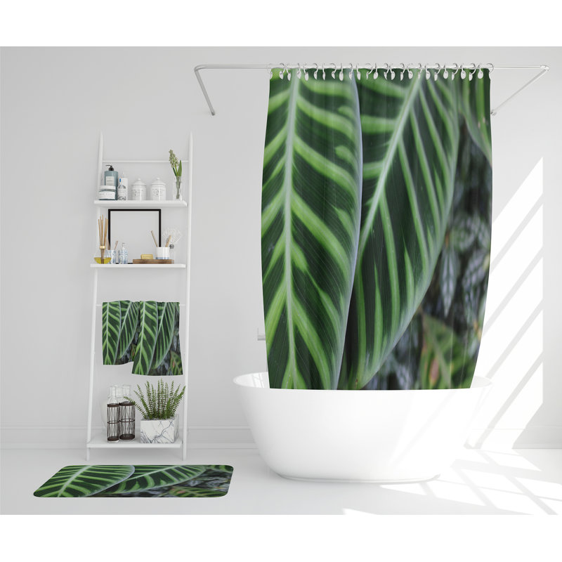Neyva Polyester Shower Curtain Set