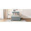 Lit plateforme tapissier simple en velours avec lit gigogne simple-1192950599-1192950598