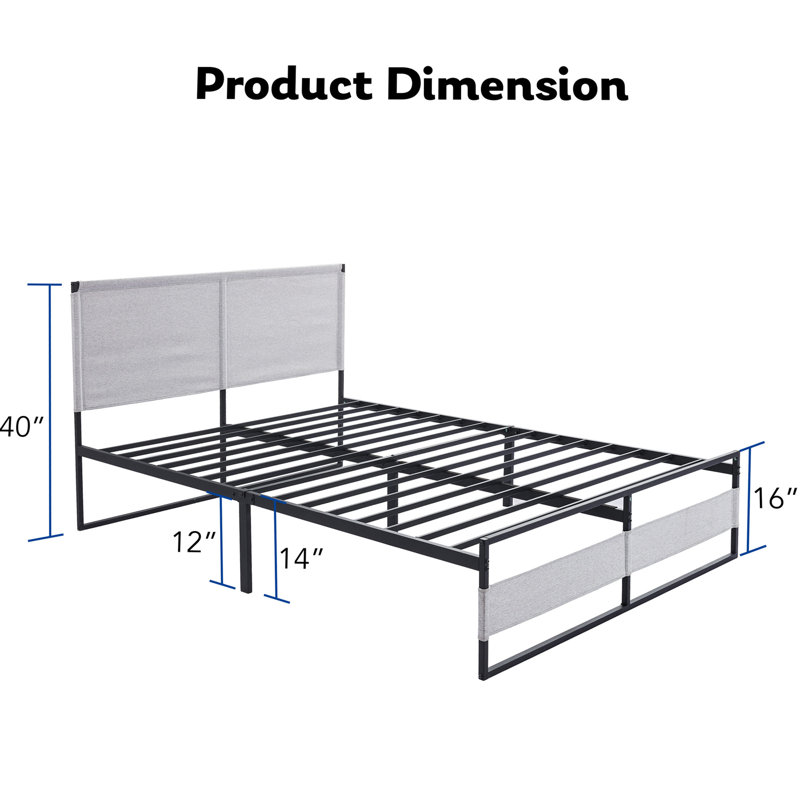 Karista Sleek Contemporary Bed, Full