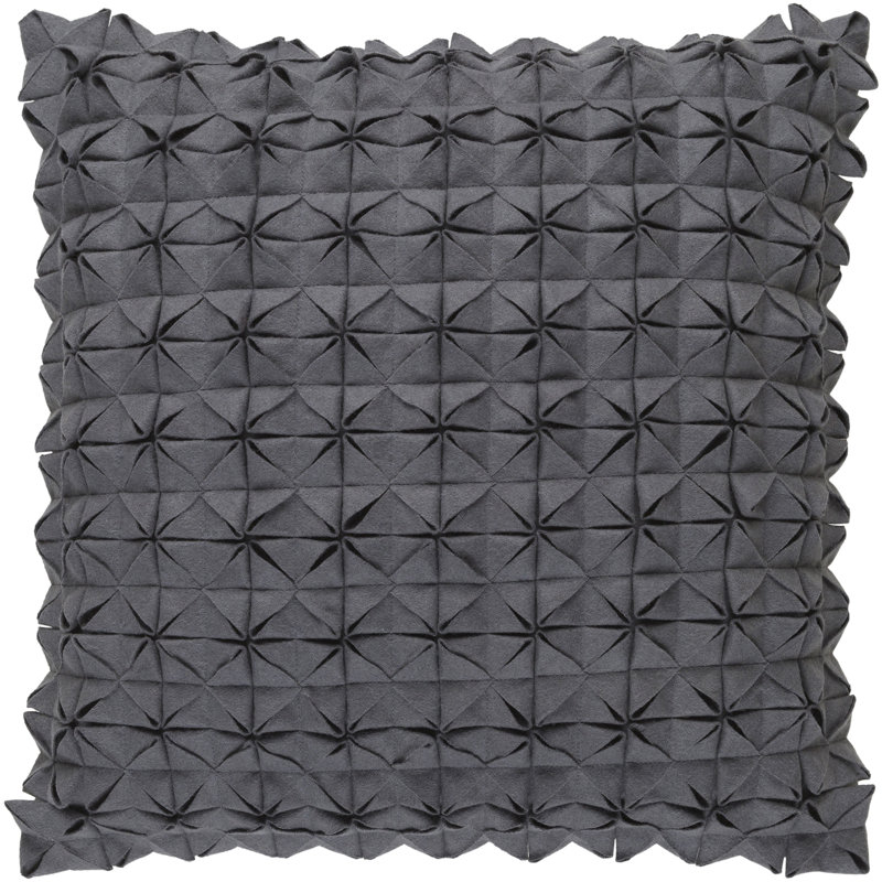 Geometric Throw Pillow, 18" H x 18" W  x 1" D, Green, Cover only