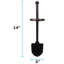 Porte-brosse de toilette en métal 15 po-58917502