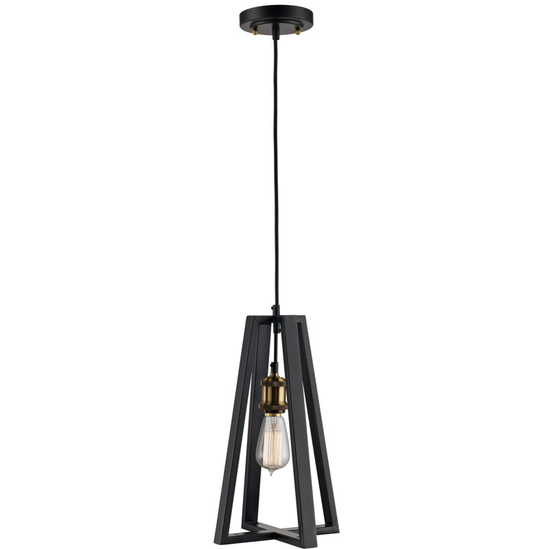 Luminaire suspendu géométrique 1 lumières simple Stamm