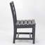 Chaise de salle à manger extérieure sans accoudoirs grise pour patio, terrasse, porche et cour arrière-1356907207