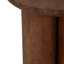 Table d'appoint ronde en bois naturel pour la décoration intérieure - Table d'appoint sculpturale moderne pour le salon, la chambre à coucher et la table de bout fonctionnelle étroite - 18 po-928683154