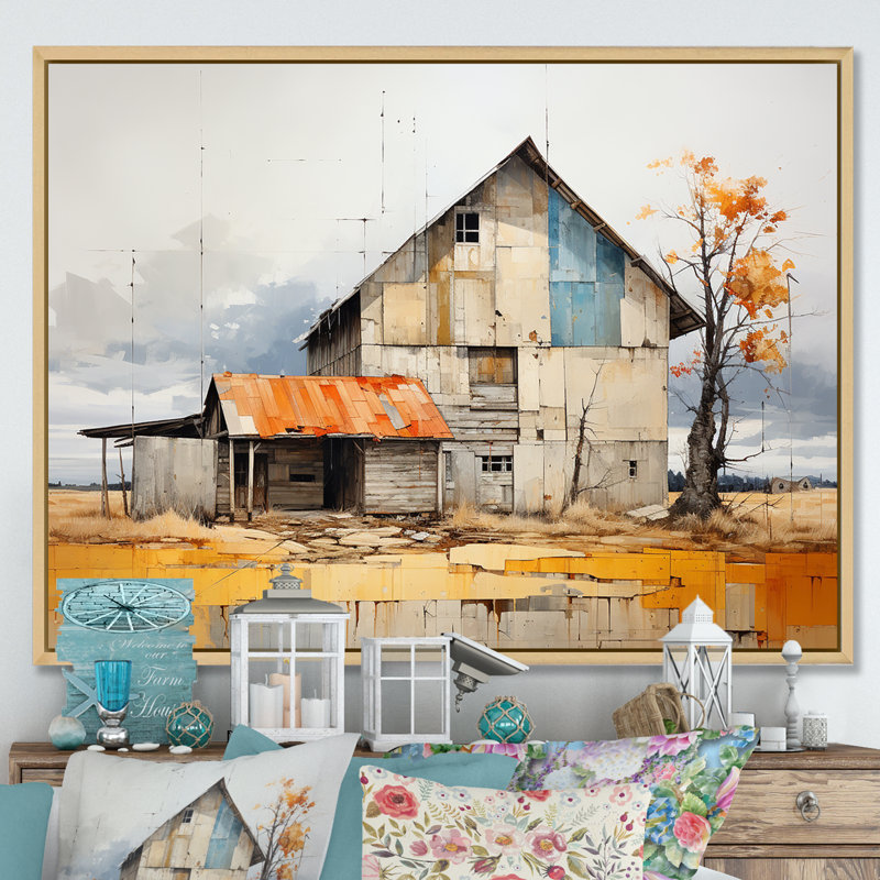Impression sur toile Minimalisme, H 16 po x l 32 po x P 1 po, Cadre naturel flottant