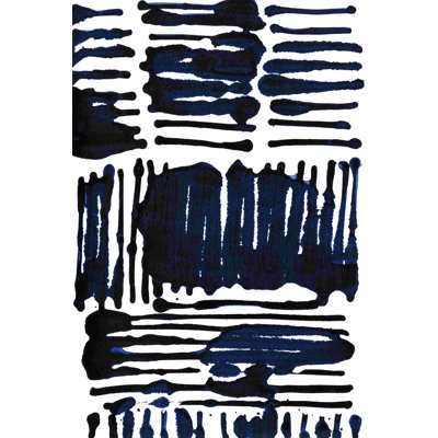 " Indigo Stripes I " by Jodi Fuchs Painting Print