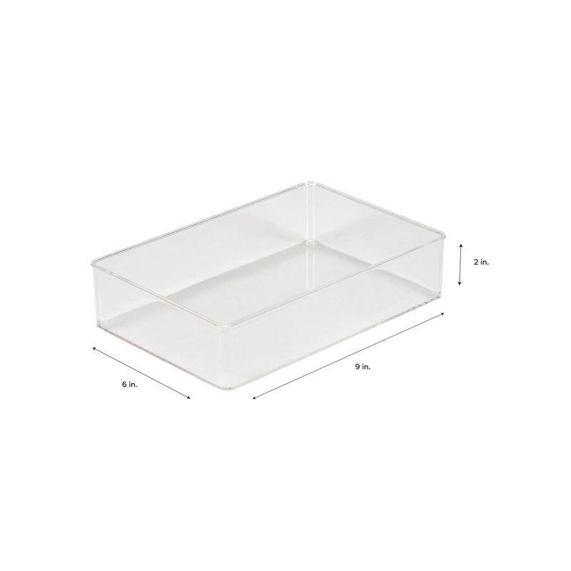Simplify Small Rectangular Drawer Organizer In Clear