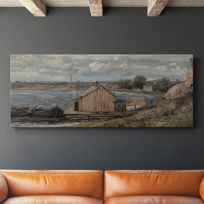 Série paysage - CDXC - Toile tendue avec châssis - Prêt à accrocher, H 12 po x l 30 po