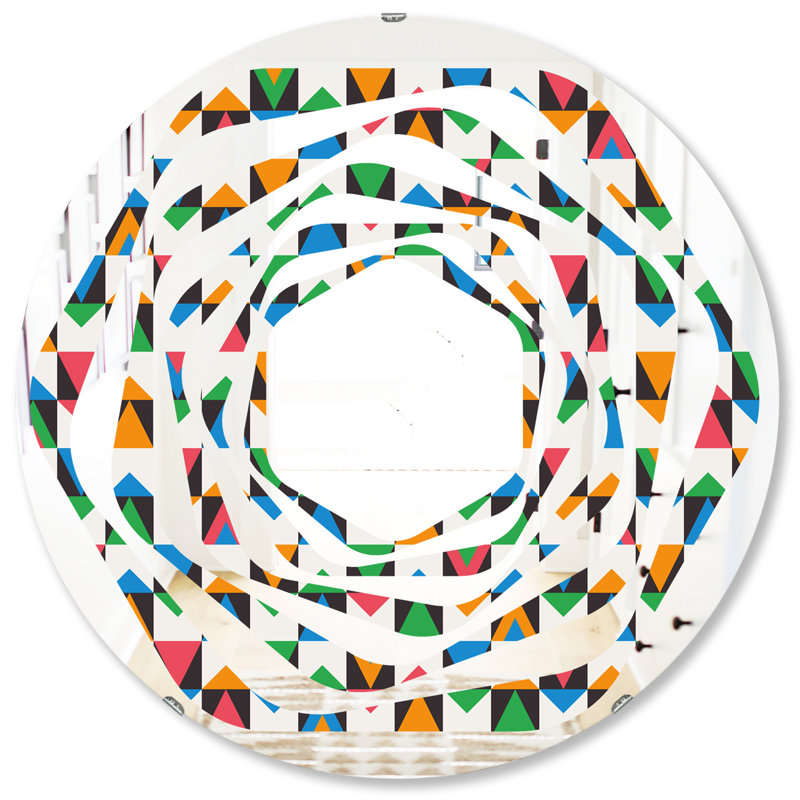 Miroir mural Whirl Ornamental Design II, H 31,5 po x l po
