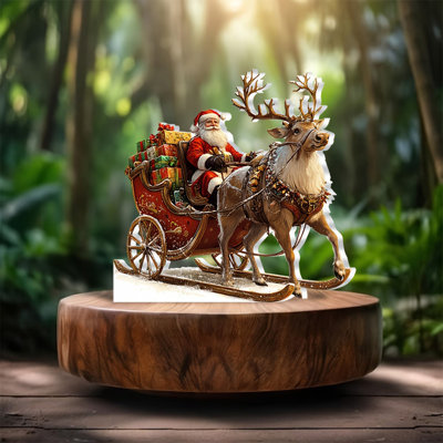 Christmas Elks Elder Ornament Acrylic Ornament Desktop Decoration Christmas Gift