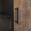 Adside Floor Wine Bottle & Glass Rack in Brown
