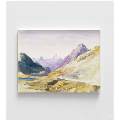Switzerland Byjohn Singer Sargent, Mountains Watercolor Landscape Painting Print, Huge Extra Large Mountain Office Wall Art Print