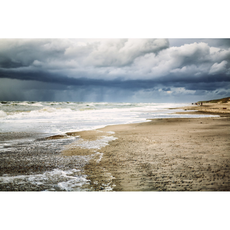 Jour de tempête à l'océan par Rike, H 12 po x l 18 po