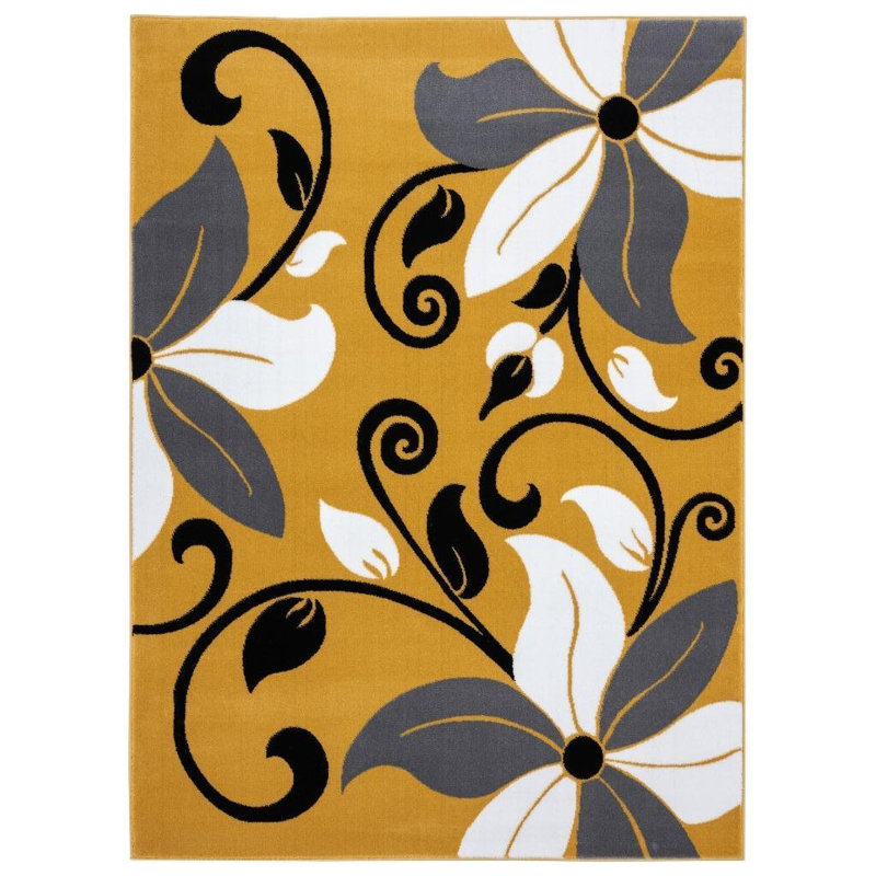Aiyah Floral Indoor Rug, Rectangle 5' x 7'