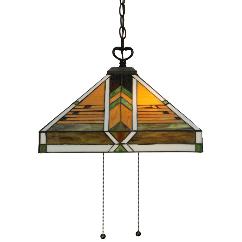 2 - Light Geometric Chandelier