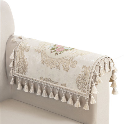 Housses pour accoudoirs florales pour canapé, housses pour meubles antidérapantes (ensemble de 2)