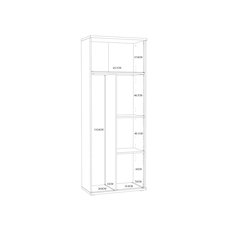 Asiye Engineered Wood Single Storage Cabinet ( 179.1cm H x 68.9cm W x 34.8cm D)
