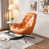 Orange Faux Leather