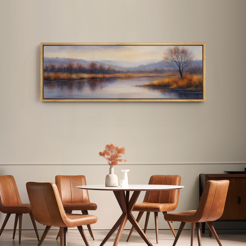 Grande impression sur toile encadrée - impression de paysage naturel pour la décoration intérieure moderne, H 20 po x l 60 po