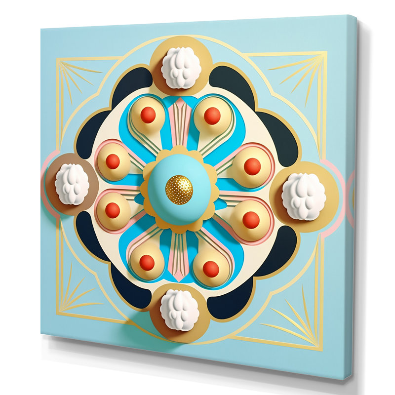 «Flourish Golden Consciousness II», reproduction sur toile, H 36 po x l 36 po x P 1,5 po, Toile tendue