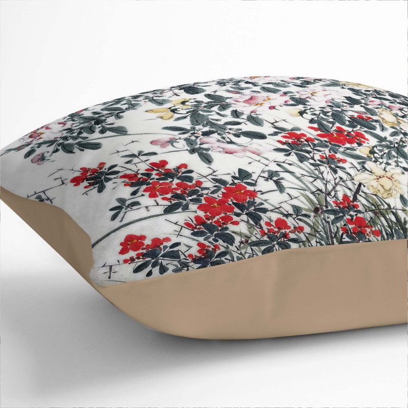 Square Throw Cushion, 55cm H x 55cm W x 20cm D, Stone