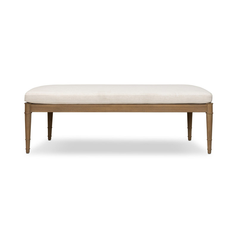 Moya Solid Wood Bench, Crypton Nomad Snow